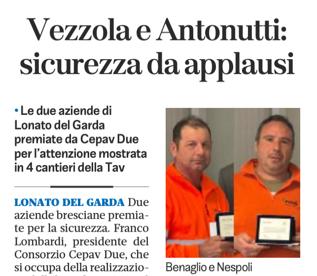 Vezzola e Antonutti: sicurezza da applausi